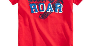 Epic Threads Toddler Boy's Roar Tufted Chenille T-Shirt  Red Size 4