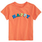 First Impressions Boy's Happy Print Cotton T Shirt Orange Size 2T REG