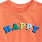 First Impressions Boy's Happy Print Cotton T Shirt Orange Size 2T REG