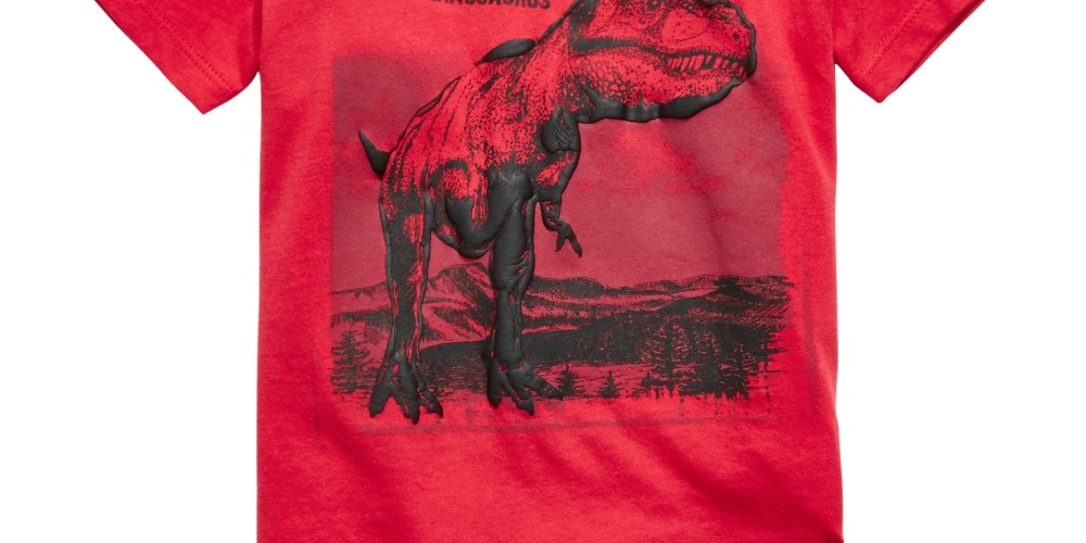 Epic Threads Boy's T Rex T Shirt  Red Size 7
