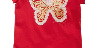 Epic Threads Little Girl's Butterfly T-Shirt Red Size 5