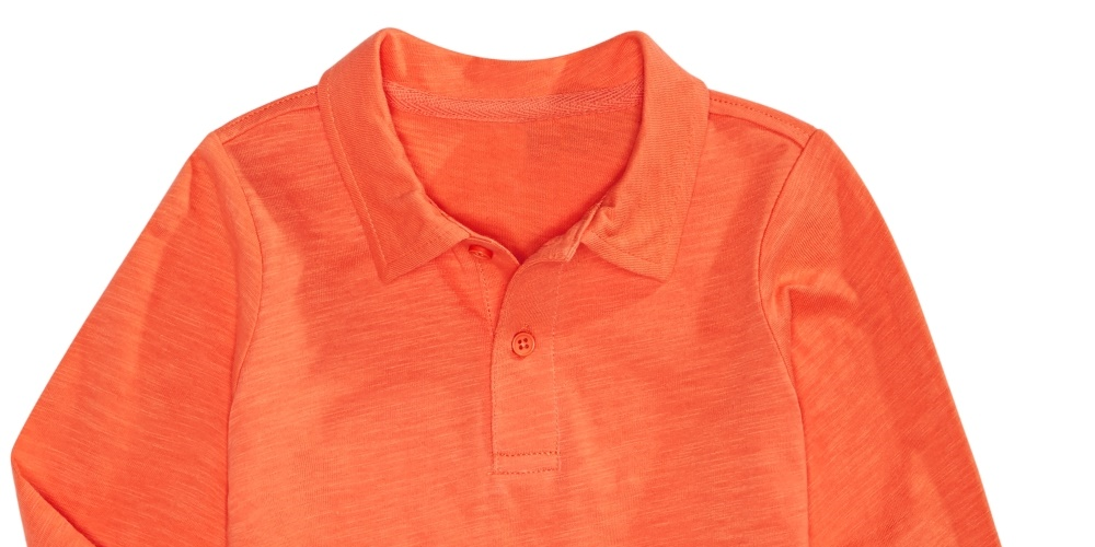 First Impressions Kid's Baby Boys Cotton Polo Shirt Orange Size 12