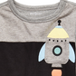 First Impressions Baby Boy's Rocket Print Pocket T-Shirt Black Size 18 Months
