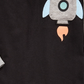 First Impressions Baby Boy's Rocket Print Pocket T-Shirt Black Size 18 Months