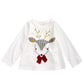 First Impressions Toddler Girl's Reindeer Bow T-Shirt  White Size 2T