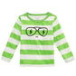 First Impressions Kid's Baby Boys Striped Face Print Cotton T Shirt Green Size 18