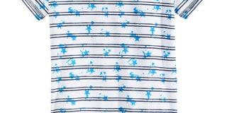 Epic Threads Boy's Splatter Stripe T Shirt White Size 2T REG