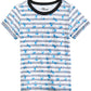Epic Threads Little Boy's Splatter Stripe T-Shirt White Size 5
