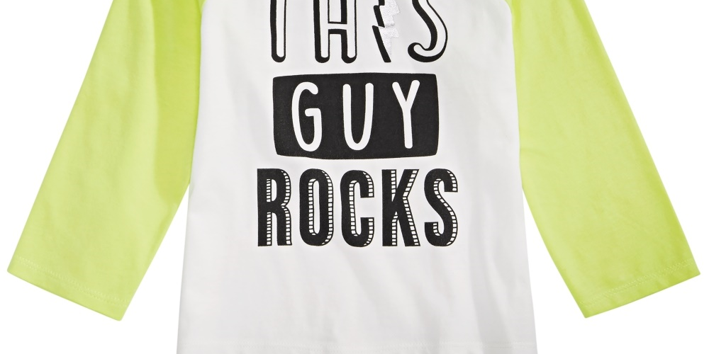 First Impressions Kid's Baby Boys Rock Print Cotton T Shirt White Size 18