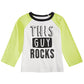 First Impressions Baby Boy's Rock-Print Cotton T-Shirt  White Size 12MOS