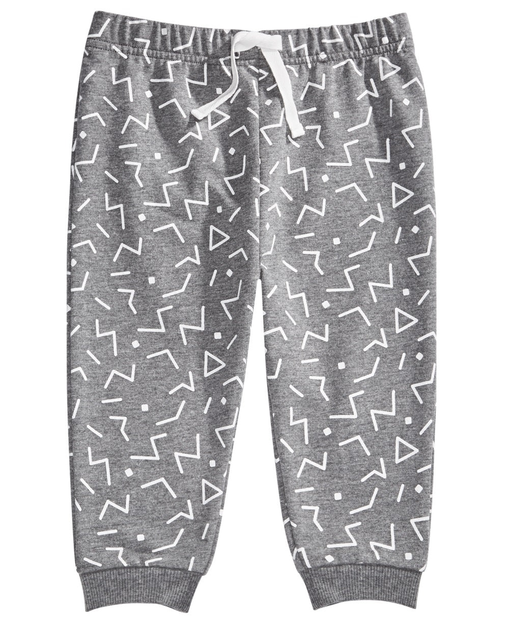 First Impressions Baby Boy's Geo Print Joggers Gray Size 24 Months