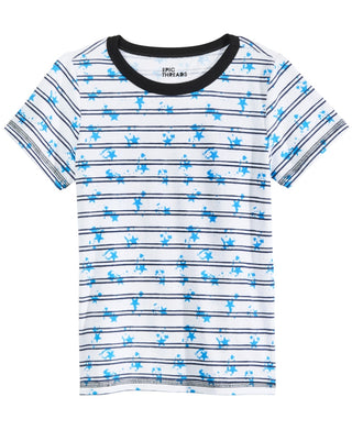 Epic Threads Kid's Little Boys Splatter Stripe T Shirt  White Size 7