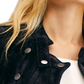 Free People Women's Zip Up Jacket Black Size Small