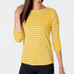Charter Club Women's Petite Pima Cotton Button-Shoulder Print Top Gold Size Petite X-Large