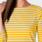 Charter Club Women's Petite Pima Cotton Button-Shoulder Print Top Gold Size Petite X-Large