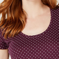 Lucky Brand Women's Border Print Tee Purple Size X-Large