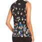Calvin Klein Women's Sleeveless Printed Top Blue Size Petite X-Large