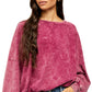 Free People Women's 213 Tee Dark Red Size Extra Small