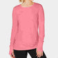 Ideology Women's Long Sleeve T Shirt Active Wear Top Pink Size Small