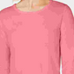 Ideology Women's Long Sleeve T Shirt Active Wear Top Pink Size Small