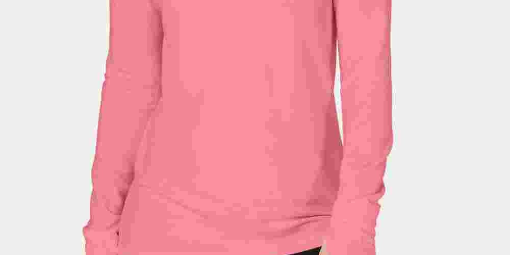 Ideology Women's Long Sleeve T Shirt Active Wear Top Pink Size Small