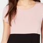 Alfani Women's Petite Printed Round-Hem T-Shirt  Dark Pink Size PM