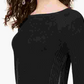 INC International Concepts Women's Petite Waffle-Knit Side-Zip Tunic Sweater Black Size PL