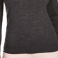 Charter Club Women's Merino Wool Button Cuff V Neck Sweater Gray Size X-Large