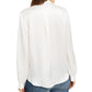 Eileen Fisher Women's Silk Button Front Button Down Top White Size Large