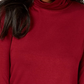JM Collection Women's Long Sleeve Turtle Neck Top Red Size Petite Small