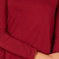 JM Collection Women's Long Sleeve Turtle Neck Top Red Size Petite Small