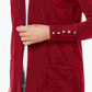 JM Collection Women's Open Front Cardigan Red Size Petite X-Large