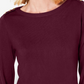 Karen Scott Women's Button Shoulder Sweater Red Size -PL