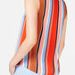 Bar III Women's Striped Inverted Pleat Blouse Black/White Size XS