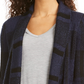 Style & Co Women's Plaid Boucle Cardigan Blue Size PM