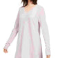 Eileen Fisher Women's V Neck Wool Tunic Pink Size Medium
