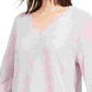 Eileen Fisher Women's V Neck Wool Tunic Pink Size Medium