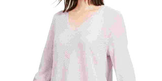 Eileen Fisher Women's V Neck Wool Tunic Pink Size Medium