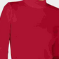 Charter Club Women's Cotton Mock Neck Top Red Size Small