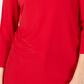 JM Collection Women's Petite Embellished Cold-Shoulder Top Red Size Petite X-Large