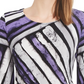 Alfani Women's Printed Pointed Hem Top Purple Size Petite Small