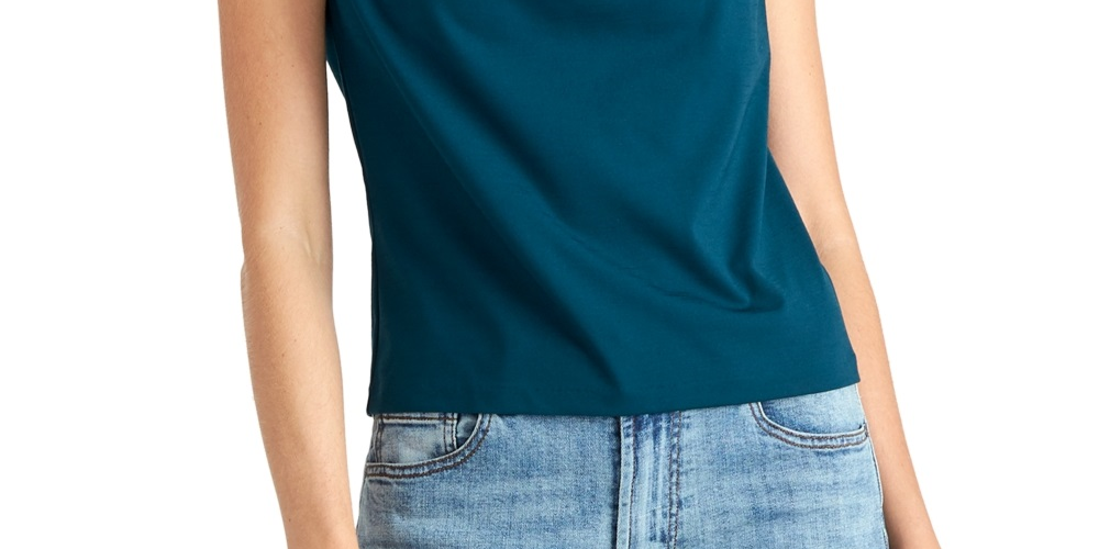 Rachel Roy Women's Cap Sleeve Top Blue Size Small