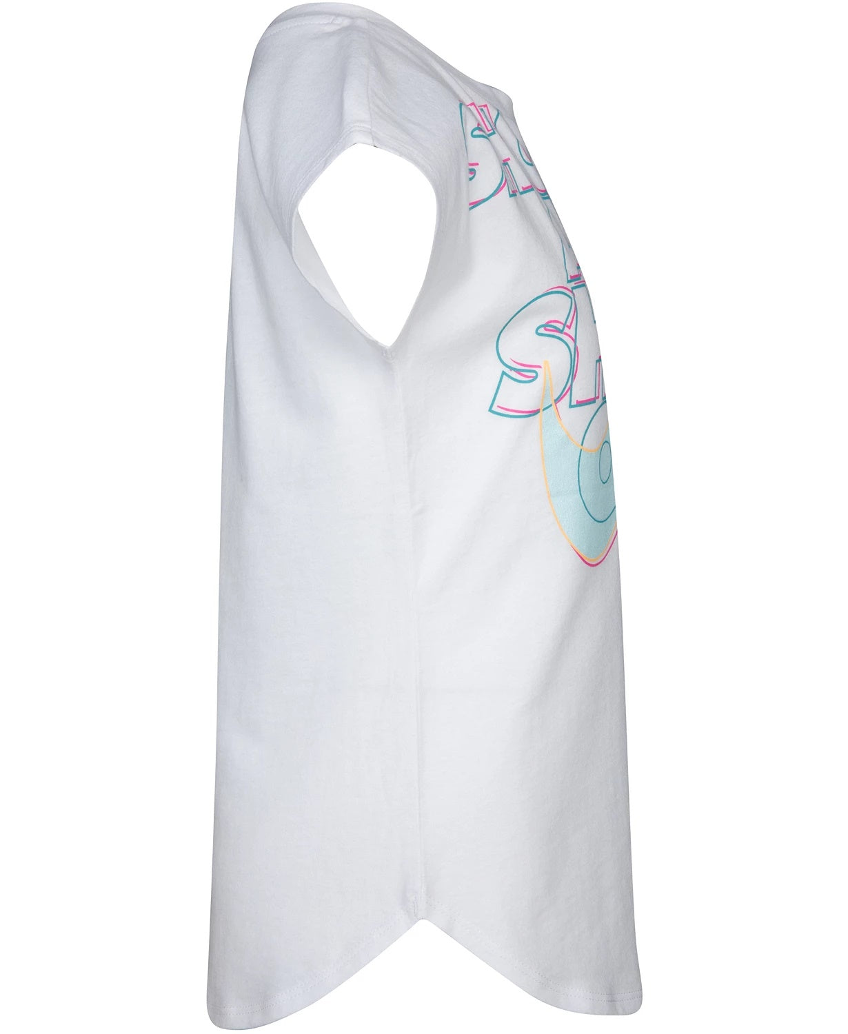 Nike Little Girl's Show Up & Show Off Logo T-Shirt White Size 5