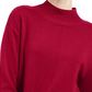 Karen Scott Women's Seam-Detail Cotton Mock-Neck Sweater Bright Red Size Small