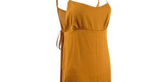 Free People Women's Smooth Sailin' Mini Slip Gold Size Medium