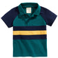 First Impressions Baby Boys Cotton Colorblocked Polo Shirt Dark Green Size 18MOS
