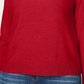 Karen Scott Women's Petite Mock-Neck Sweater  Medium Red Size PL