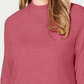 Karen Scott Women's Petite Mock-Neck Sweater  Pink Size Petite