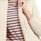 Charter Club Women's Shawl Collar Mixed Stitch Sweater Beige Size Petite X-Large