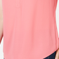 Charter Club Women's Split Neck Short Sleeve Top Pink Size Petite X-Large